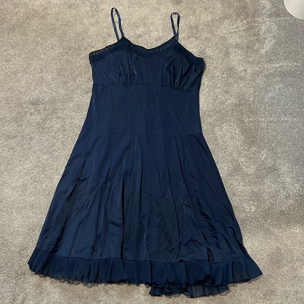 Vintage Faerie Night Gown with Lacey Sheer Ruffle Hem Size 44